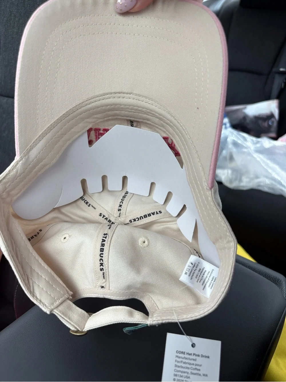 NWT Starbucks Pink & Cream Logo Baseball Hat | 2026 New Drop | Limited Edition